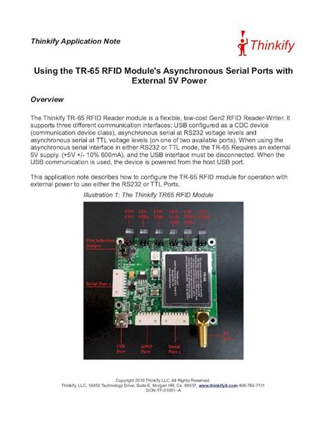 thinkify tr 65 rfid